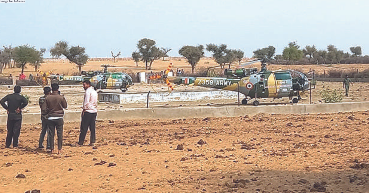 Chetaks execute safe landing in farm fields in Deedwana